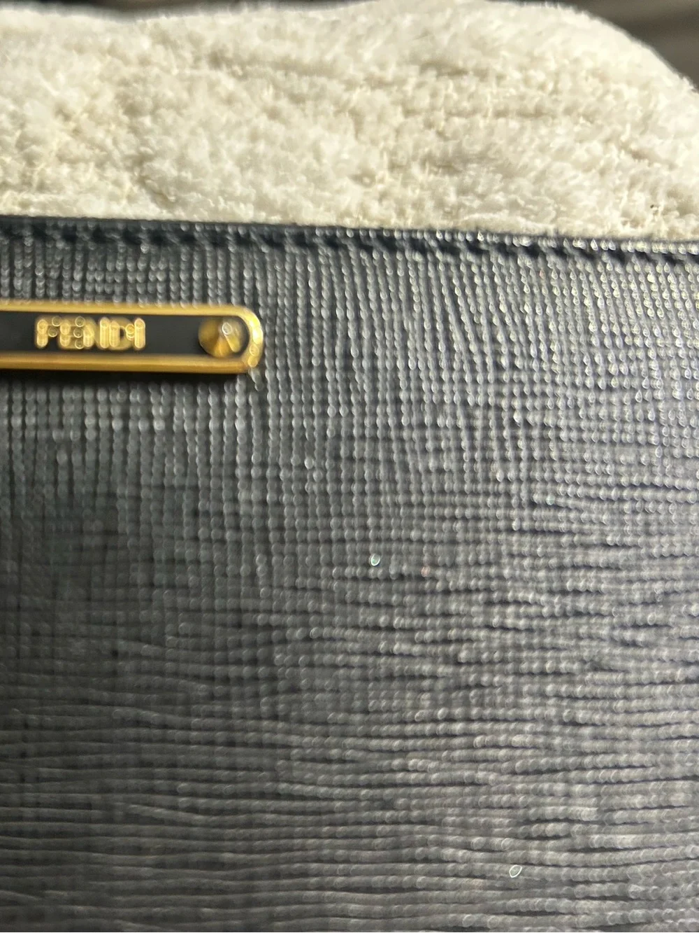 Fendi Black Continental Zip Around Wallet